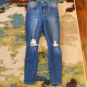 7 for all mankind Ankle cut skinny jeans